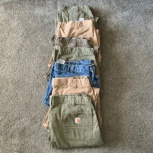 Bundle! Carhartt Relaxed Fit Work Pants! 7 pairs all 38x30